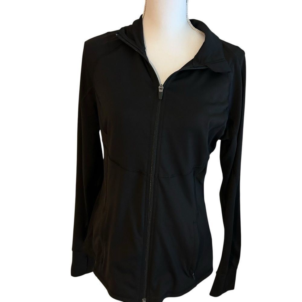 Old Navy Active Zip Up Black Athletic Jacket Size M